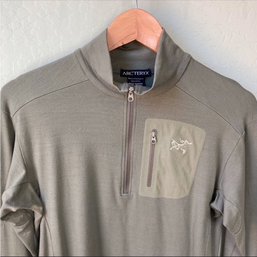 ARC'TERYX Men's Thermal Half Zip Long Sleeve Tee Shirt Medium